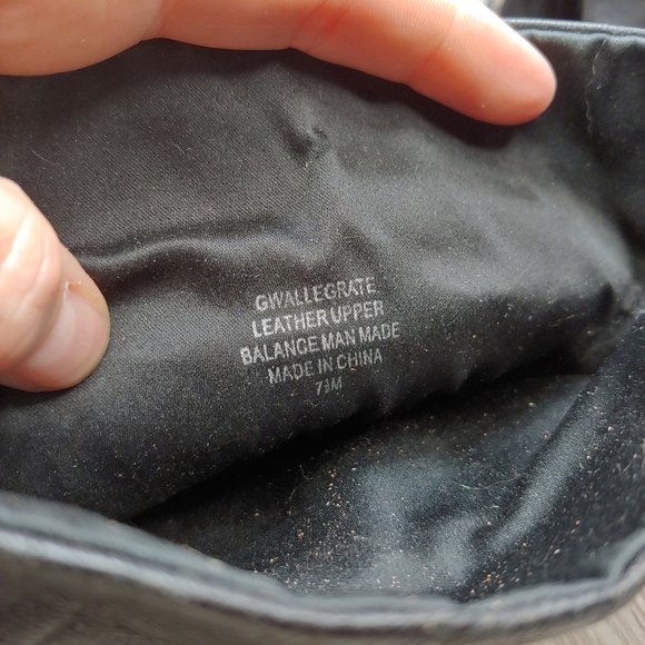 Guess Allegrate Open Toe Heel Ankle Bootie Leather Black Brown Buckle 7.5 - Picture 11 of 12